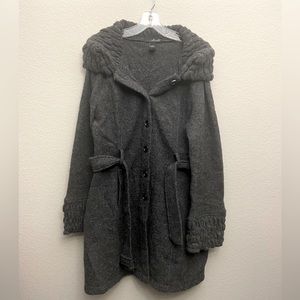 Willi Smith 100% Grey Wool Jacket Coat